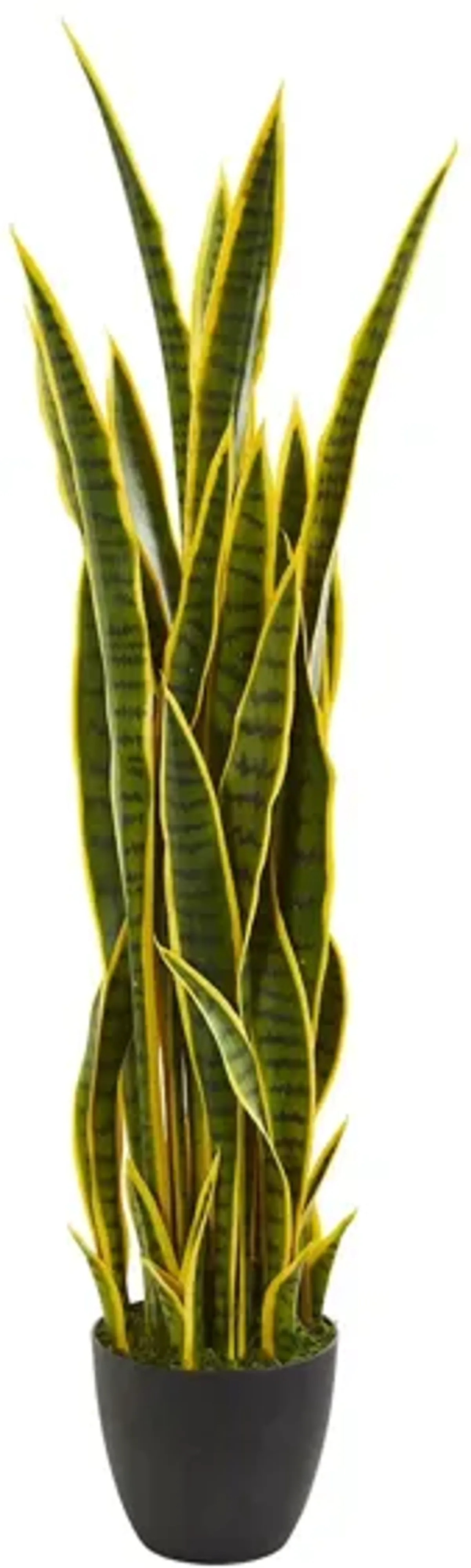 Tall Sansevieria Artificial Plant in Green by Bellanest