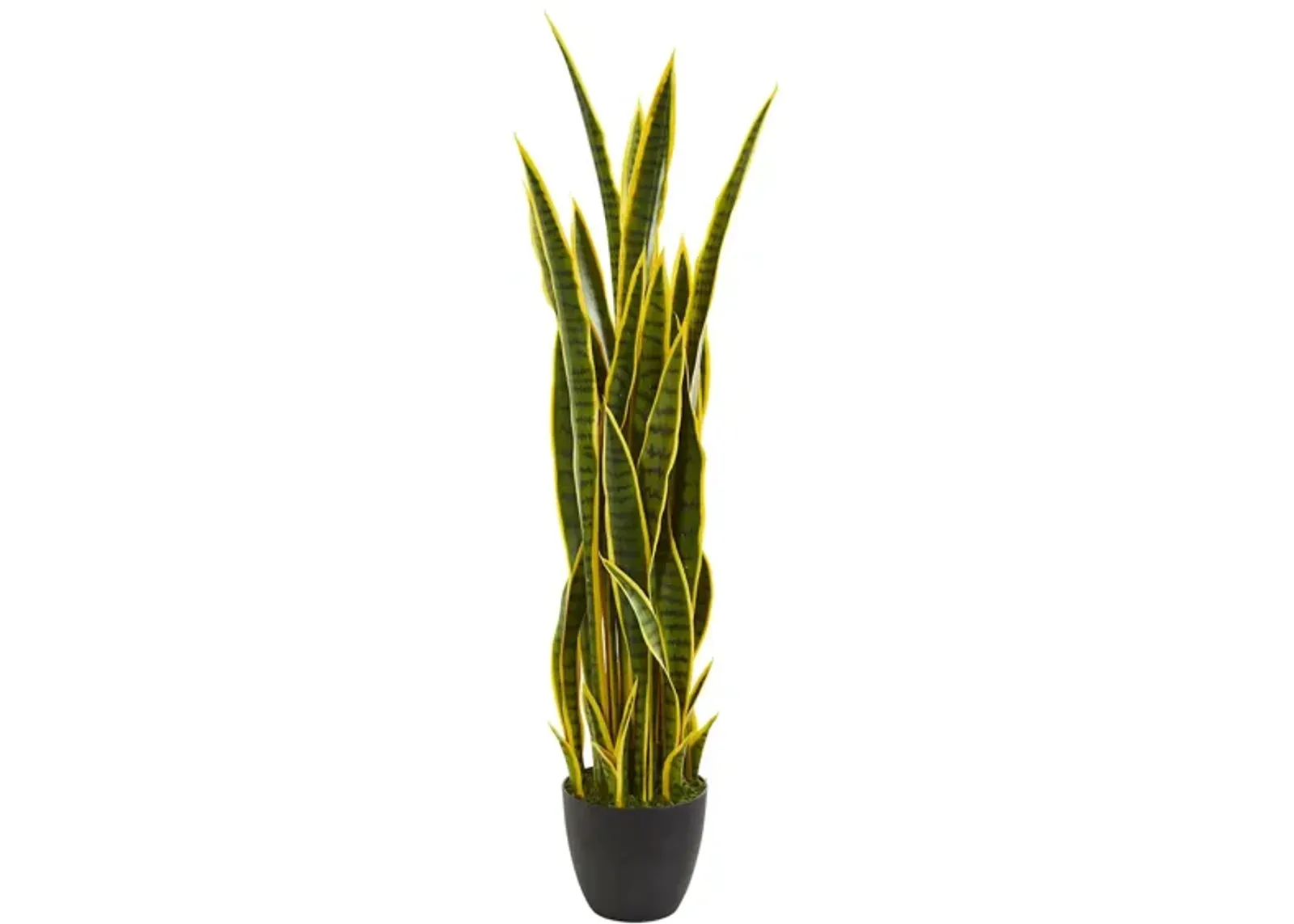 Tall Sansevieria Artificial Plant in Green by Bellanest