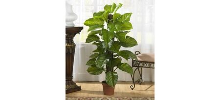 Large Leaf Philodendron Silk Plant in Green by Bellanest