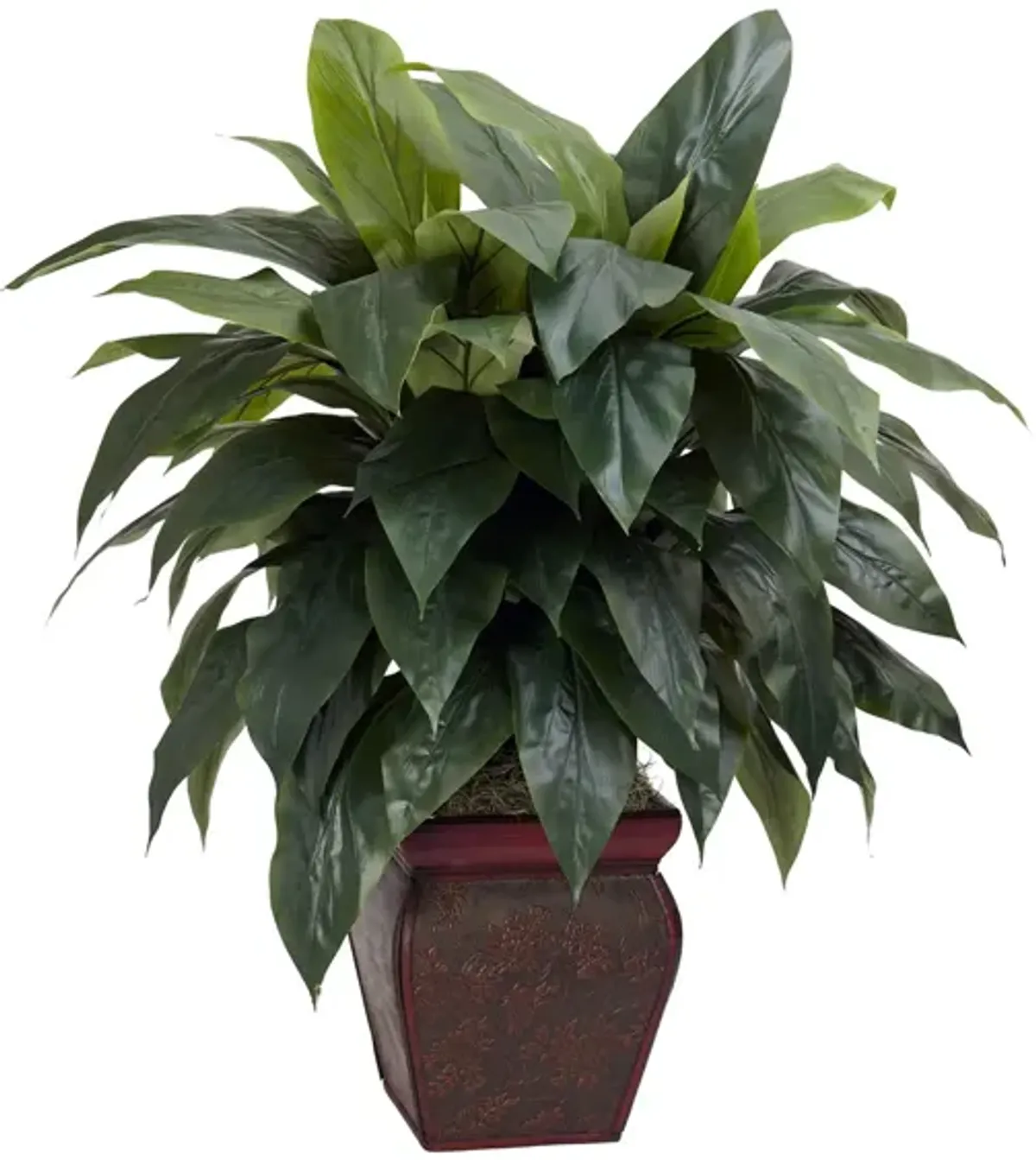 Cordyline with Decorative Vase Silk Plant