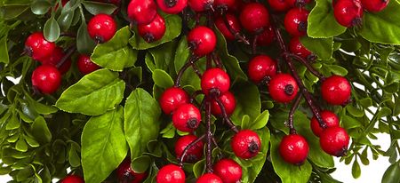26” Berry Boxwood Teardrop in Red by Bellanest