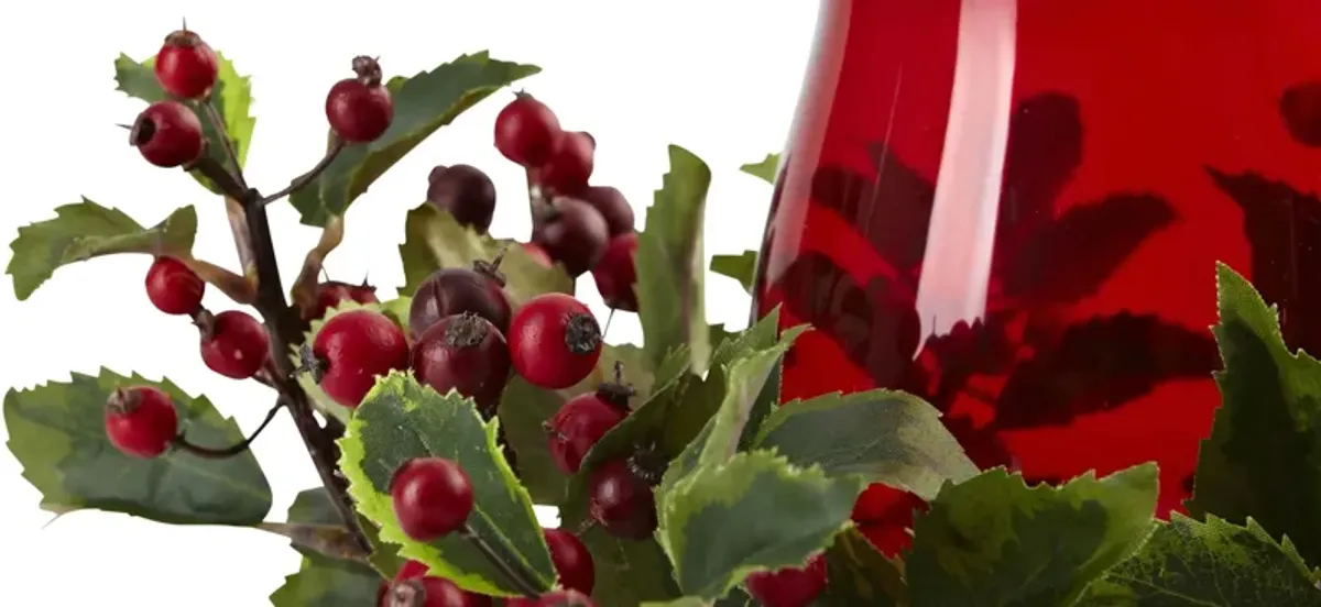 Holly Berry Candelabrum