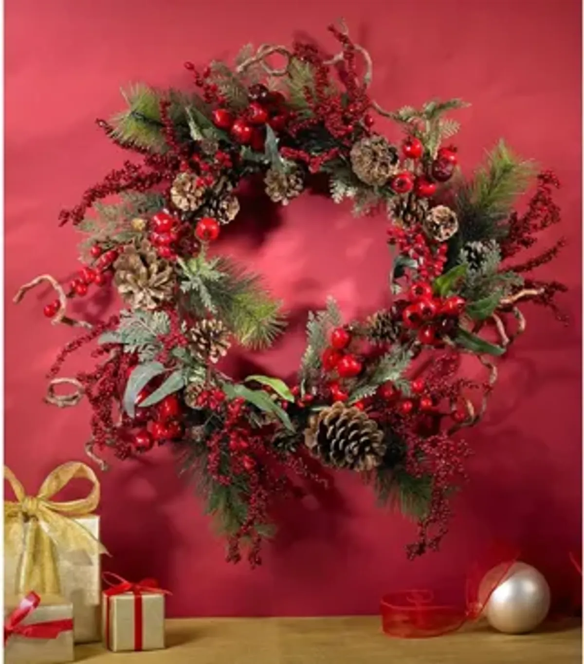 24” Assorted Berry Wreath