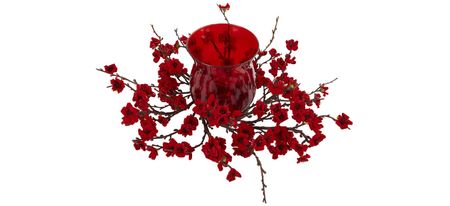 Plum Blossom Candelabrum in Red by Bellanest
