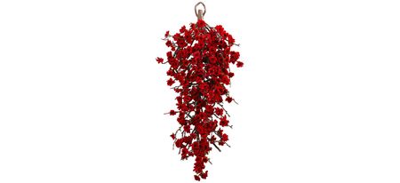 28” Plum Blossom Teardrop in Red by Bellanest