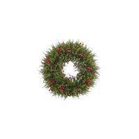 20” Cedar Berry Wreath in Green by Bellanest