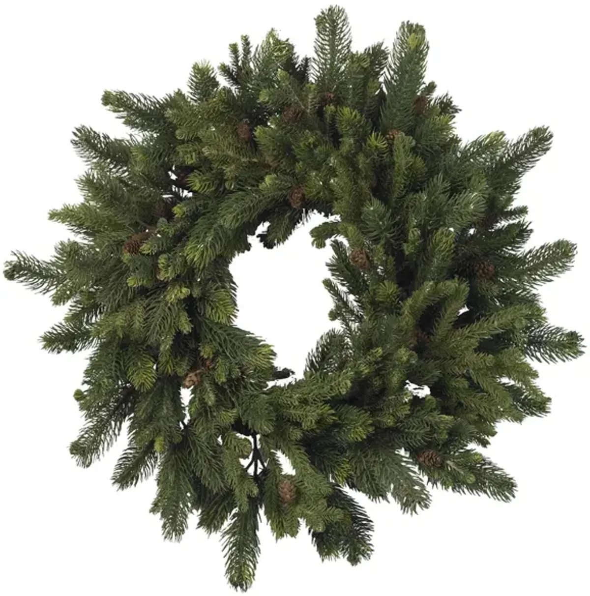 30” Pine & Pinecone Wreath in Green by Bellanest