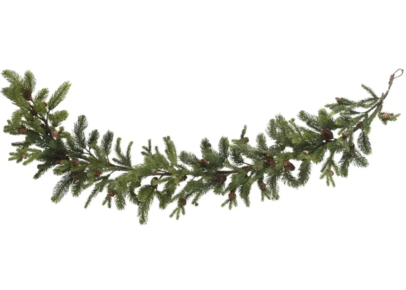 60" Pine & Pinecone Garland in Green by Bellanest