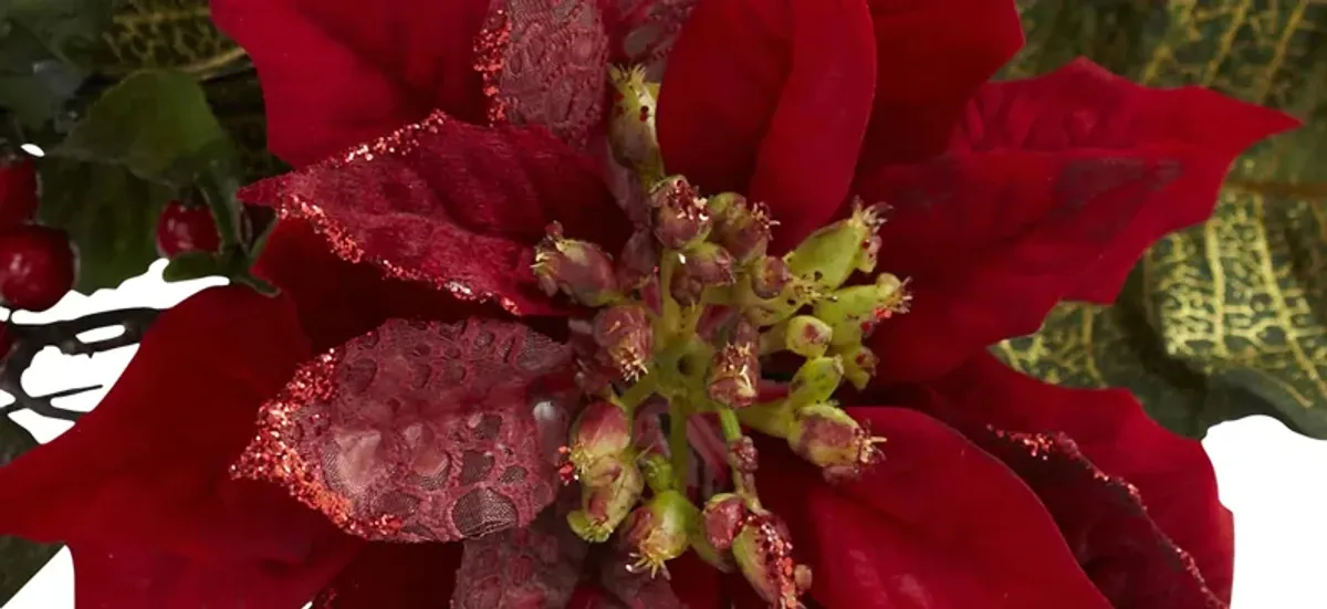Poinsettia Candelabrum