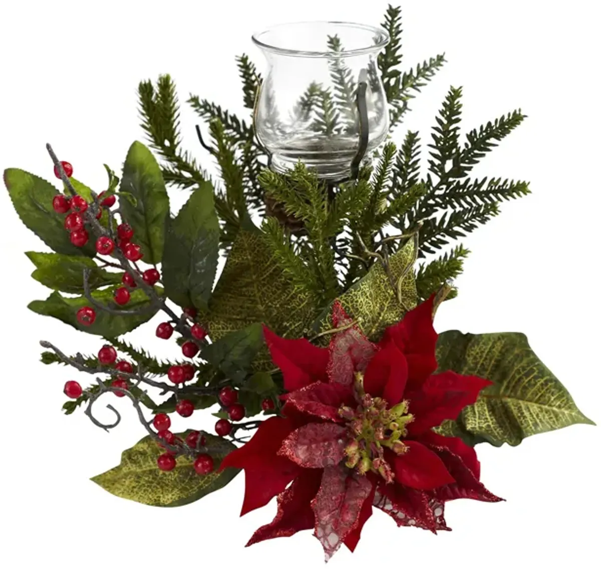Poinsettia Candelabrum
