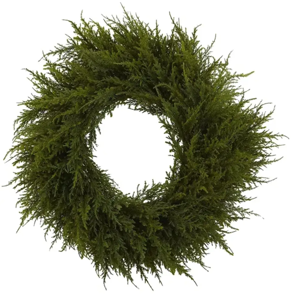 24” Cedar Wreath in Green by Bellanest