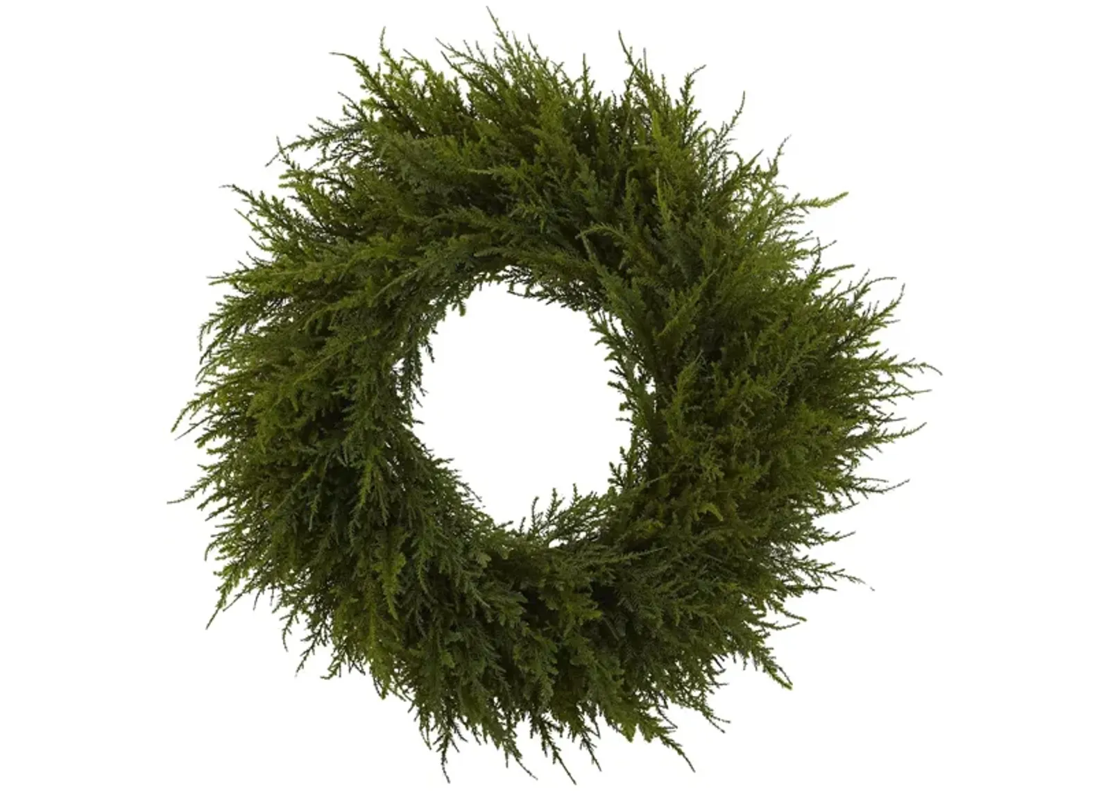 24” Cedar Wreath in Green by Bellanest