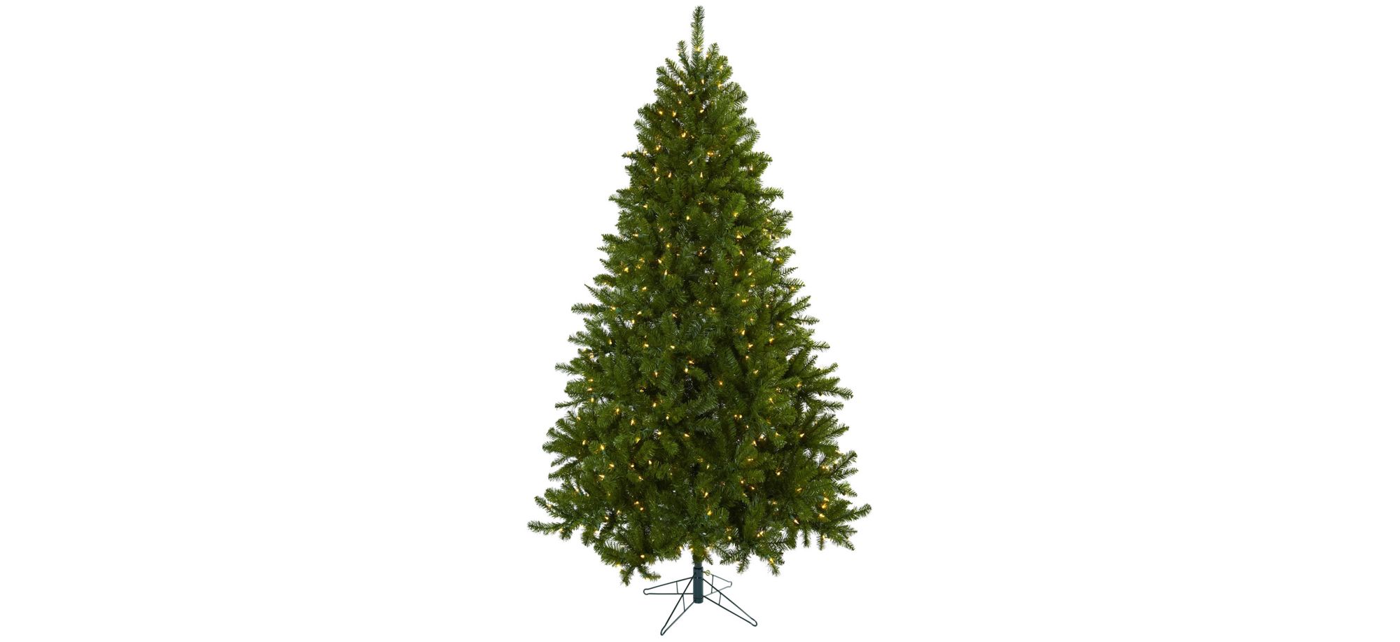 7.5' Windermere Christmas Tree with Clear Lights in Green by Bellanest