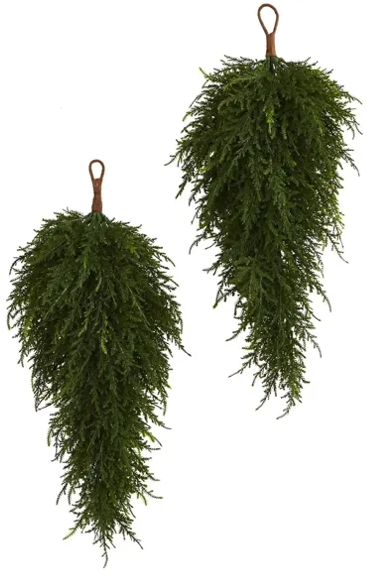 26" Cedar Artificial Teardrop: Set of 2