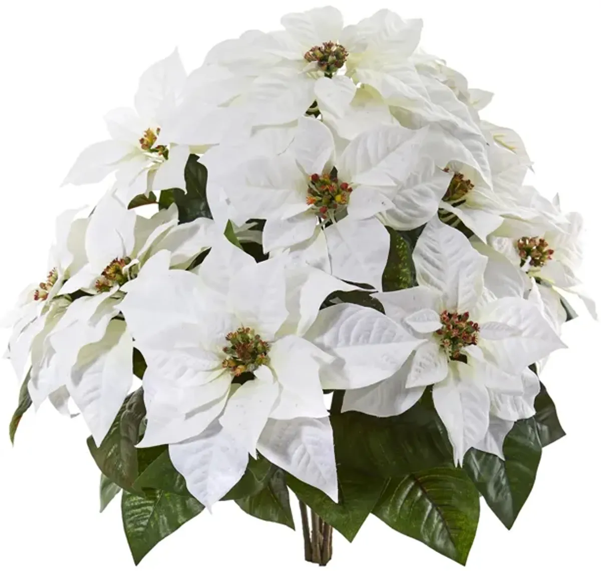 24" Poinsettia Artificial Plant: Set of 2