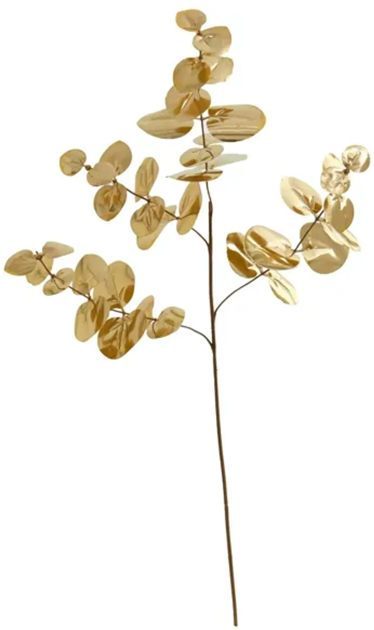 25" Metallic Eucalyptus Artificial Plant: Set of 24 in Gold by Bellanest