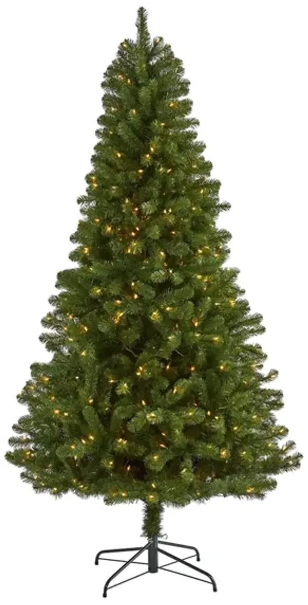 7.5ft. Pre-Lit Virginia Fir Artificial Christmas Tree