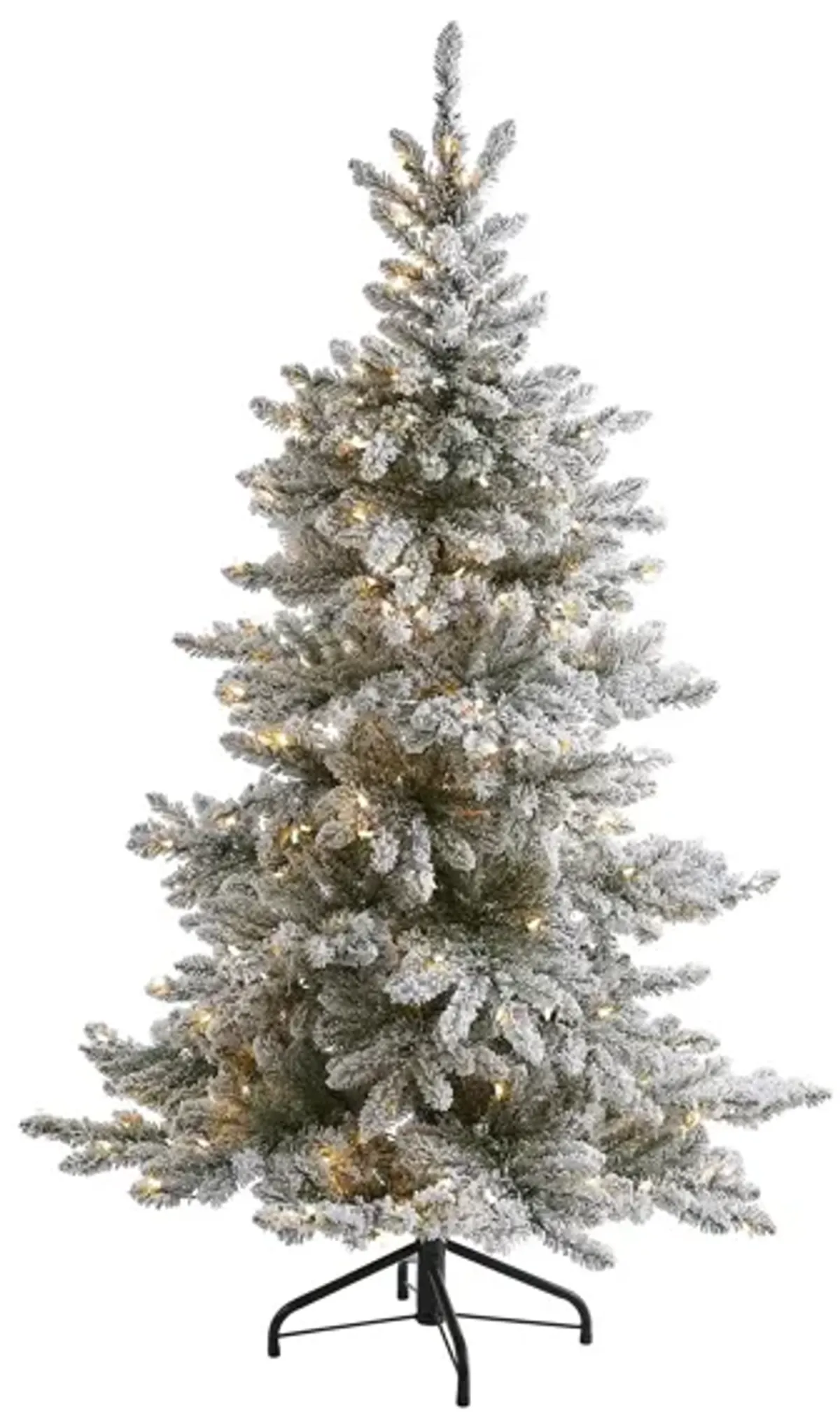 7ft. Pre-Lit Flocked West Virginia Spruce Artificial Christmas Tree