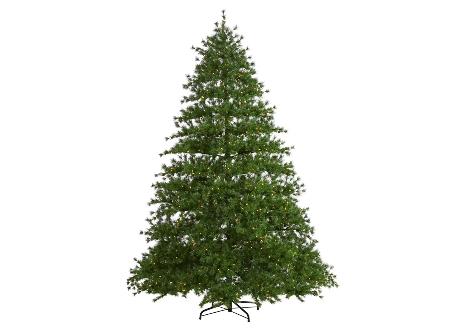 9ft. Pre-Lit Colorado Mountain Pine Artificial Christmas Tree in Green by Bellanest