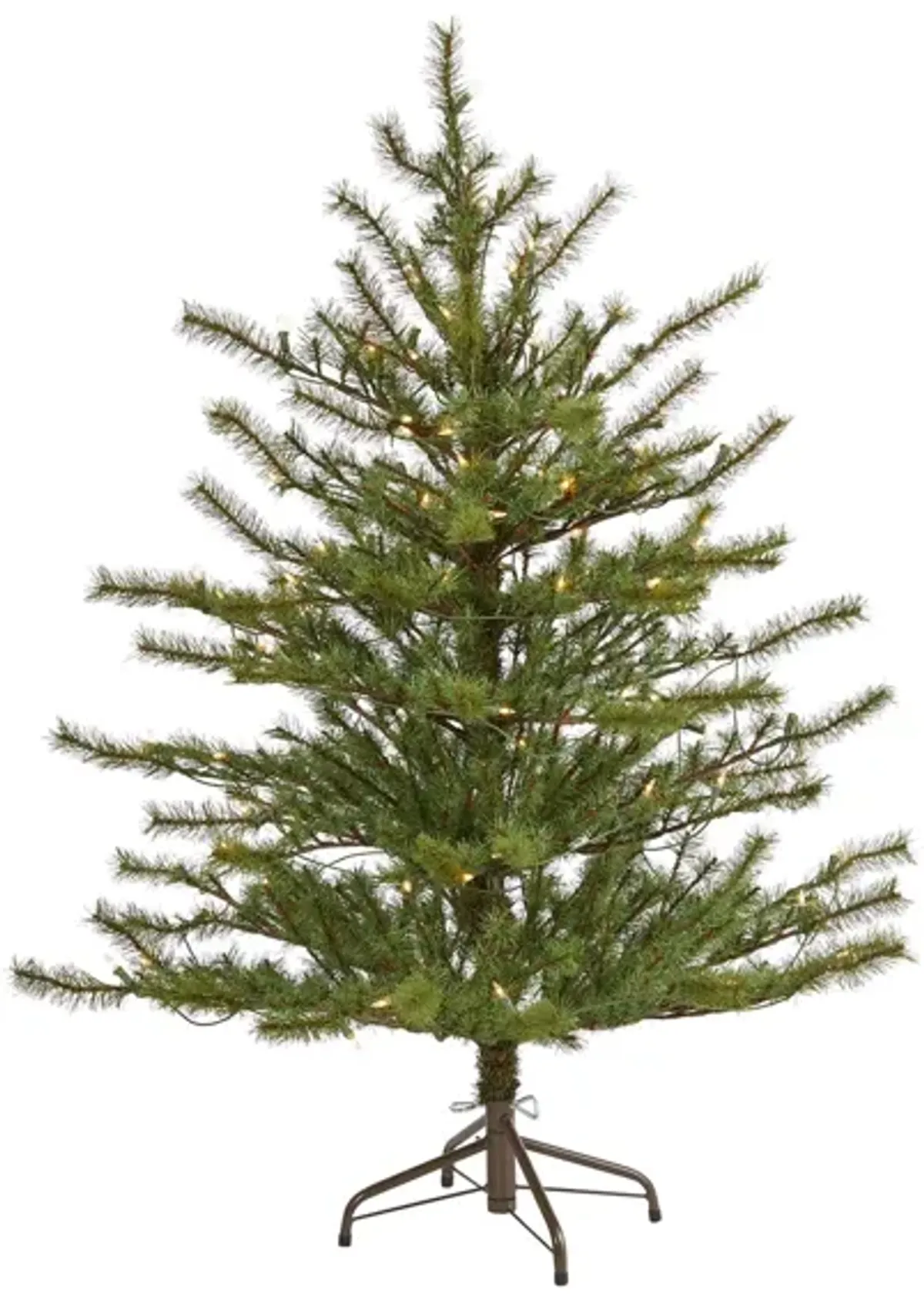 4ft. Pre-Lit Vancouver Mountain Pine Artificial Christmas Tree in Green by Bellanest