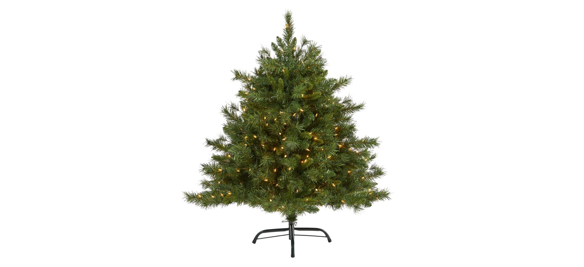 4ft. Pre-Lit Wyoming Mixed Pine Artificial Christmas Tree in Green by Bellanest