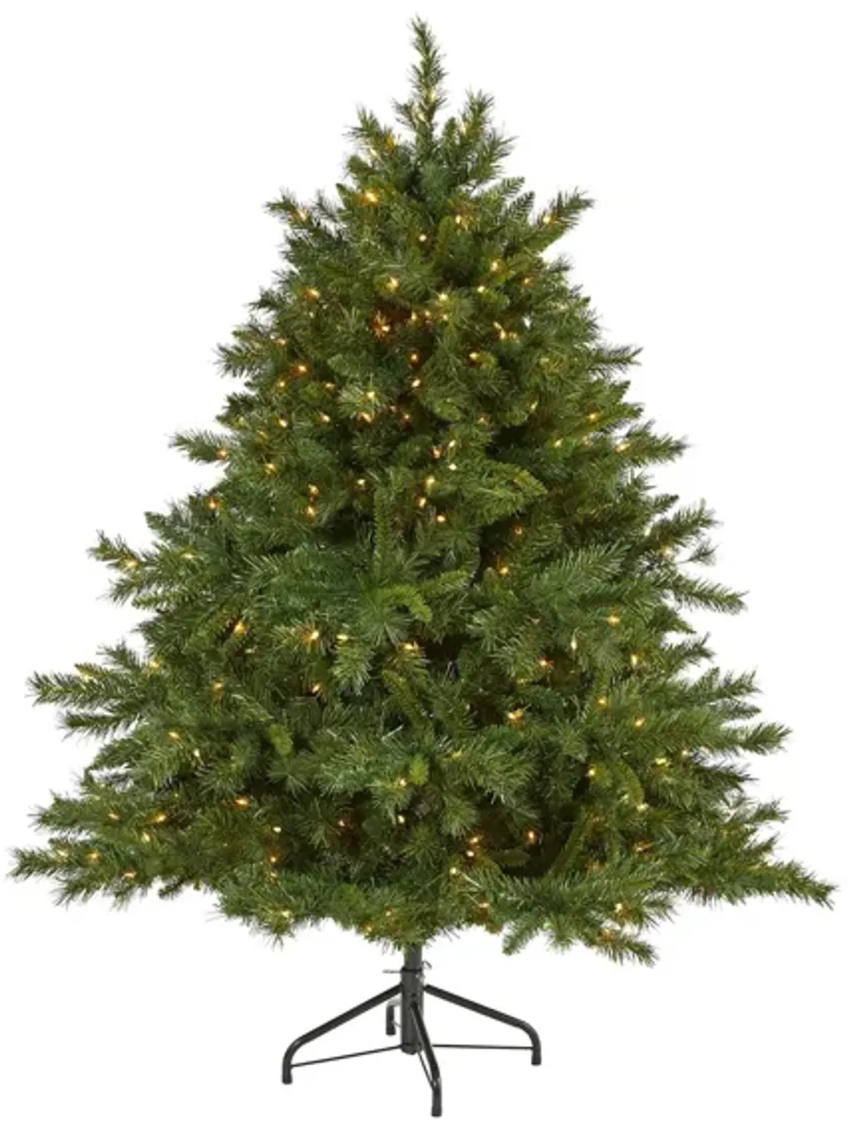 6ft. Pre-Lit Wyoming Mixed Pine Artificial Christmas Tree in Green by Bellanest