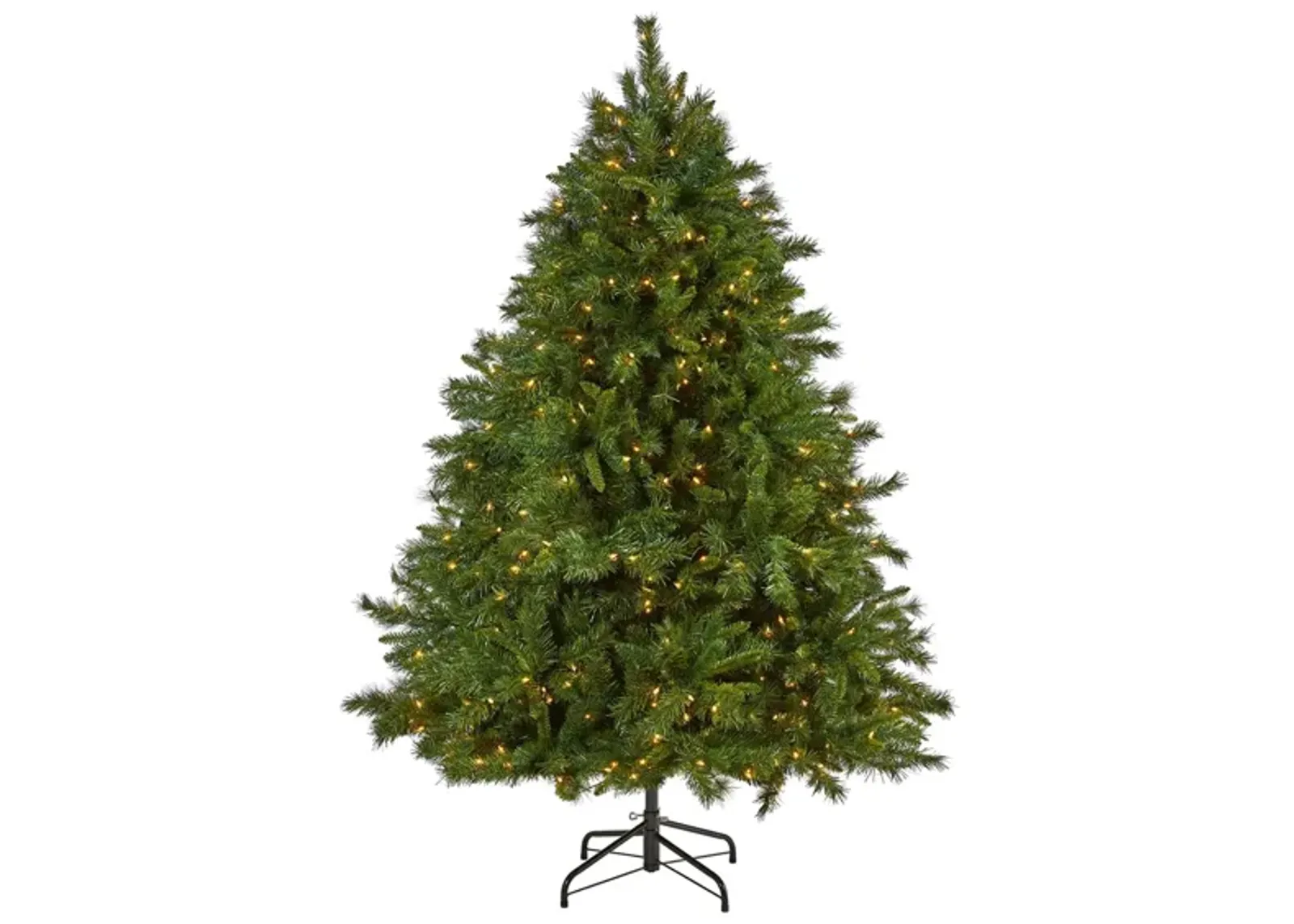 7ft. Pre-Lit Wyoming Mixed Pine Artificial Christmas Tree in Green by Bellanest