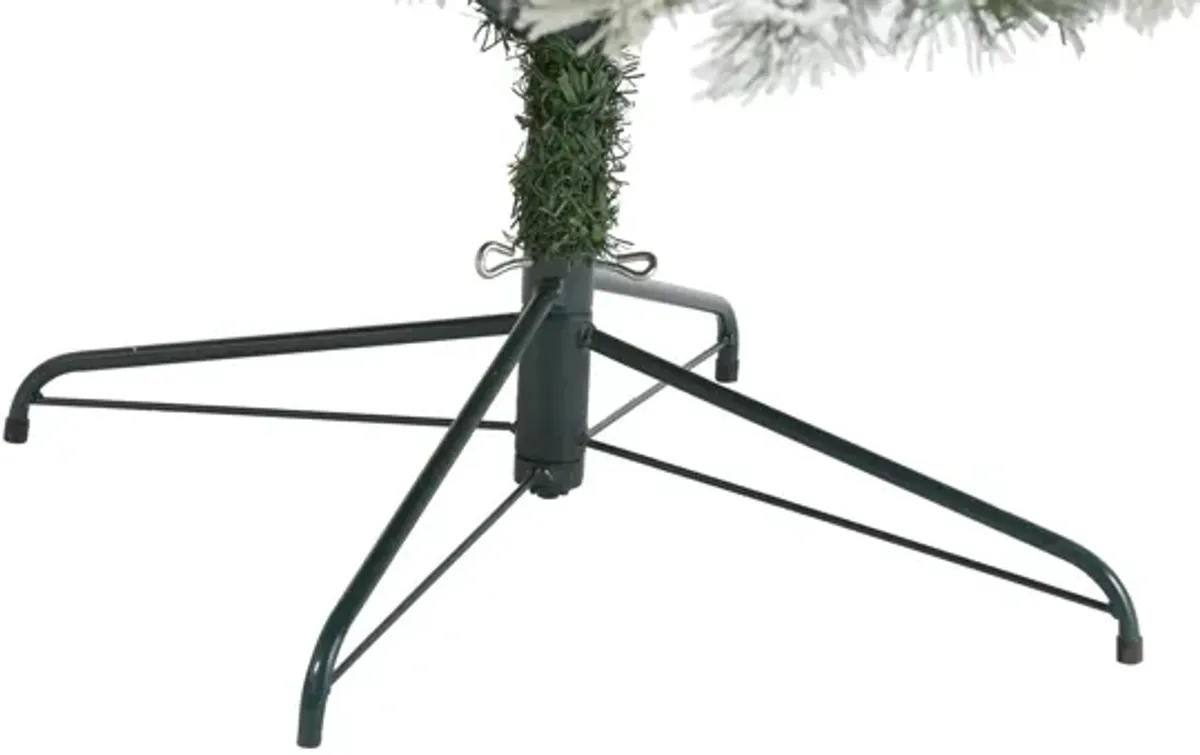 9ft. Pre-Lit Flocked Oregon Pine Artificial Christmas Tree