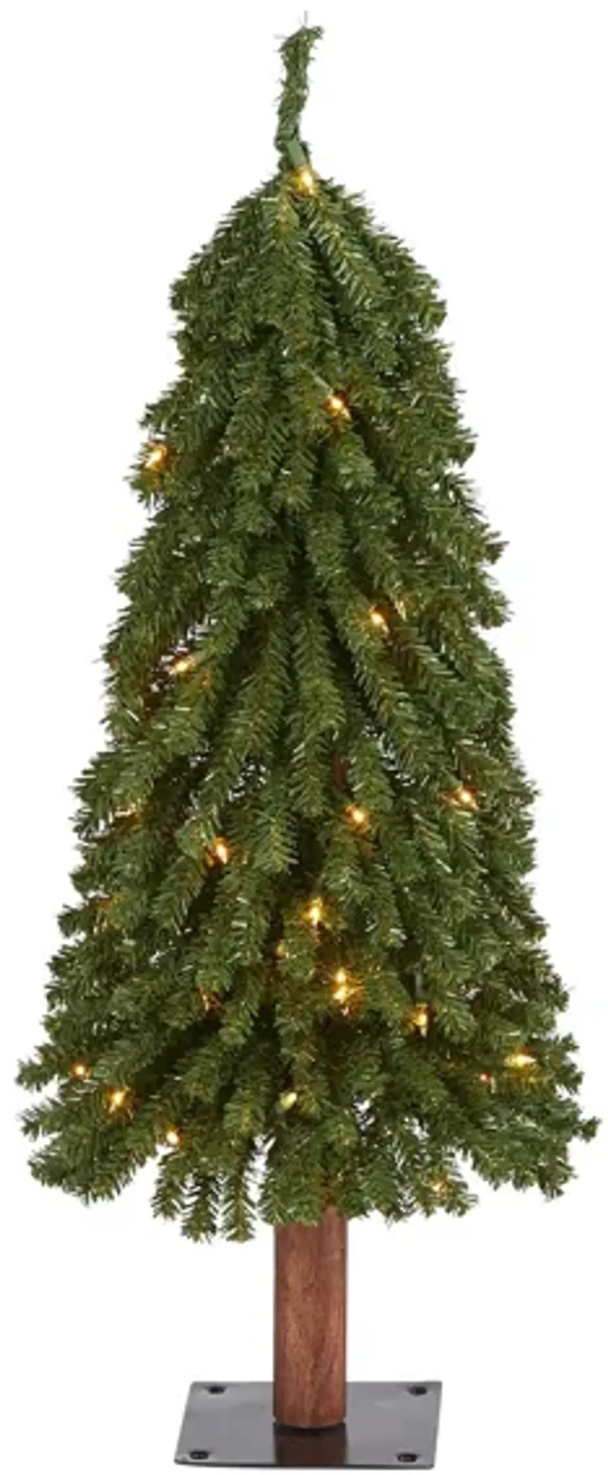 3ft. Pre-Lit Grand Alpine Artificial Christmas Tree in Green by Bellanest