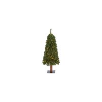 3ft. Pre-Lit Grand Alpine Artificial Christmas Tree in Green by Bellanest