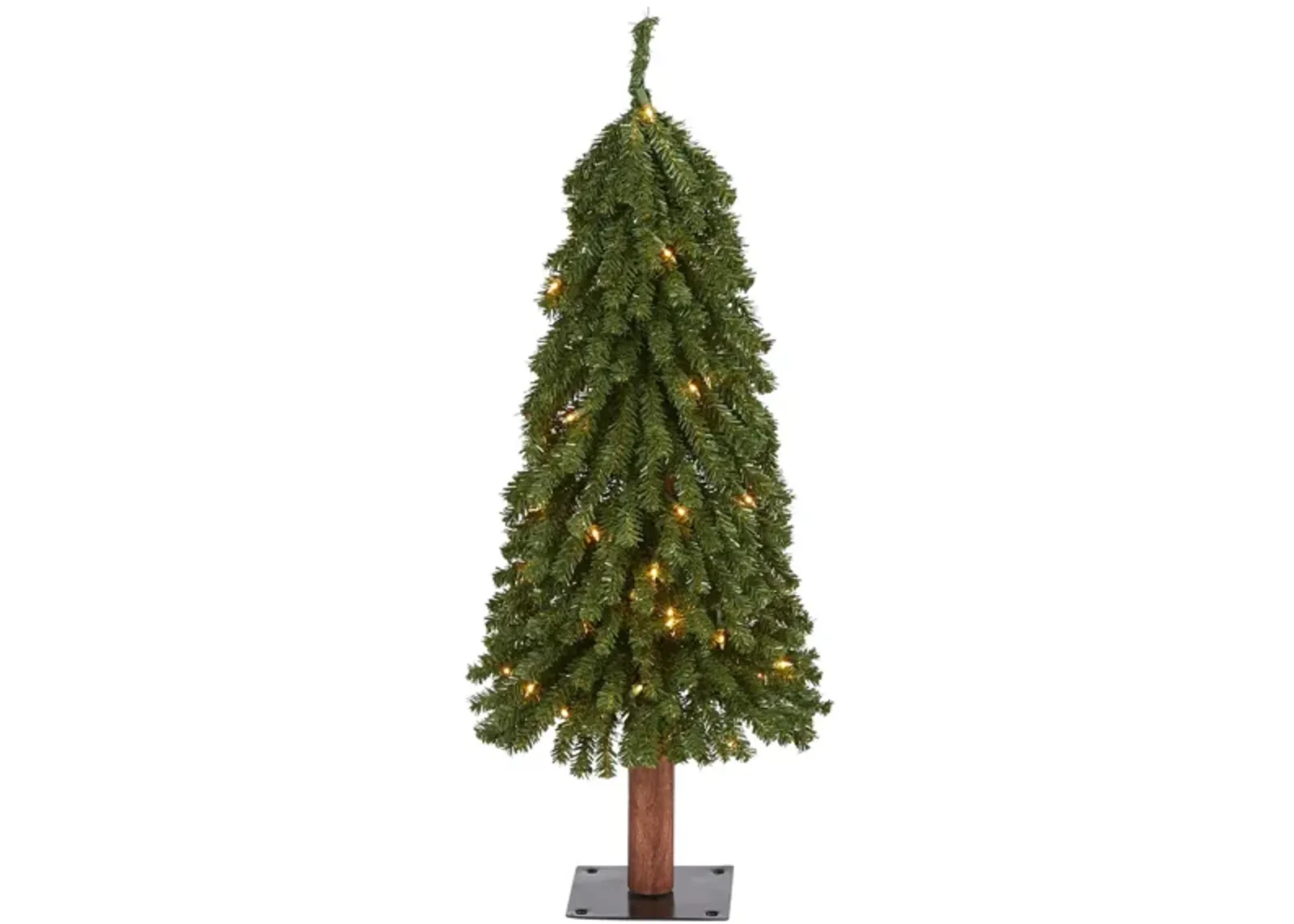 3ft. Pre-Lit Grand Alpine Artificial Christmas Tree in Green by Bellanest