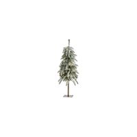3.5ft. Pre-Lit Flocked Washington Alpine Christmas Tree in Green by Bellanest