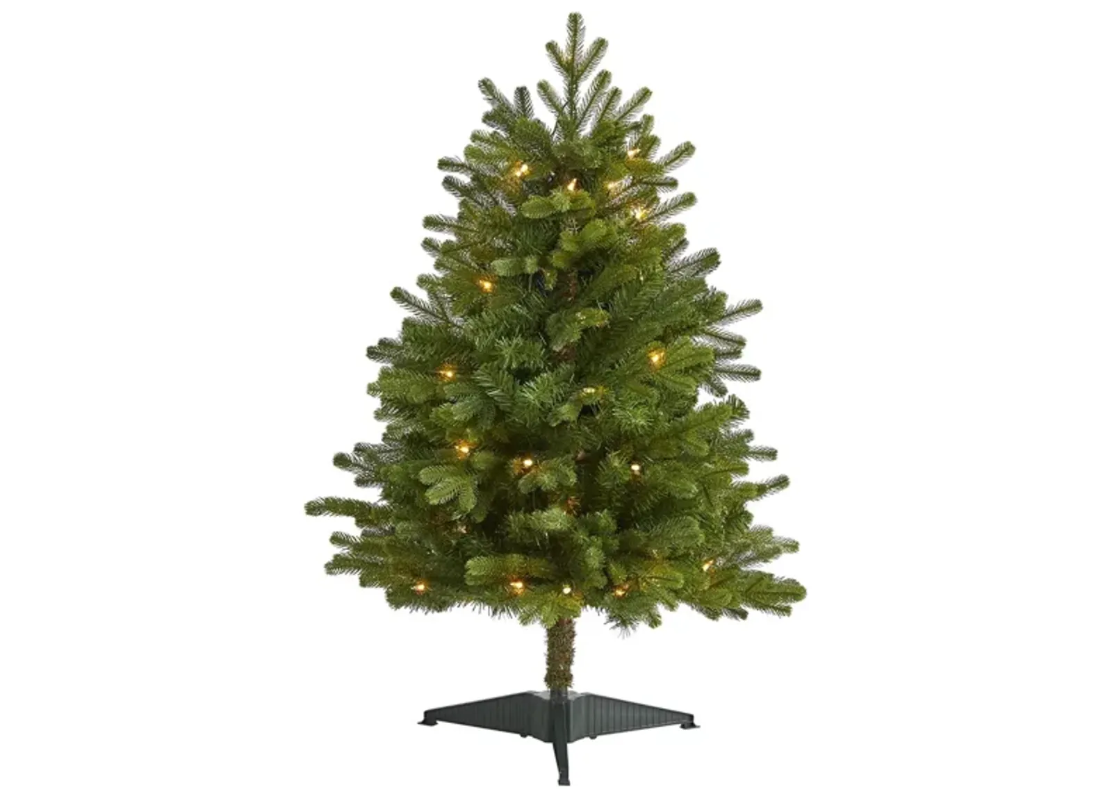 3ft. Pre-Lit Washington Fir Artificial Christmas Tree in Green by Bellanest