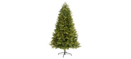 6.5ft. Pre-Lit Washington Fir Artificial Christmas Tree in Green by Bellanest