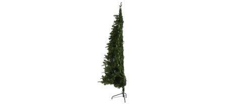 7ft. Pre-Lit Grand Teton Spruce Flat Back Artificial Christmas Tree in Green by Bellanest