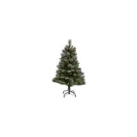 4ft. Snowed French Alps Mountain Pine Artificial Christmas Tree in Green by Bellanest