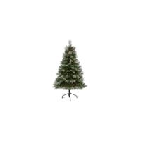 5ft. Snowed French Alps Mountain Pine Artificial Christmas Tree in Green by Bellanest