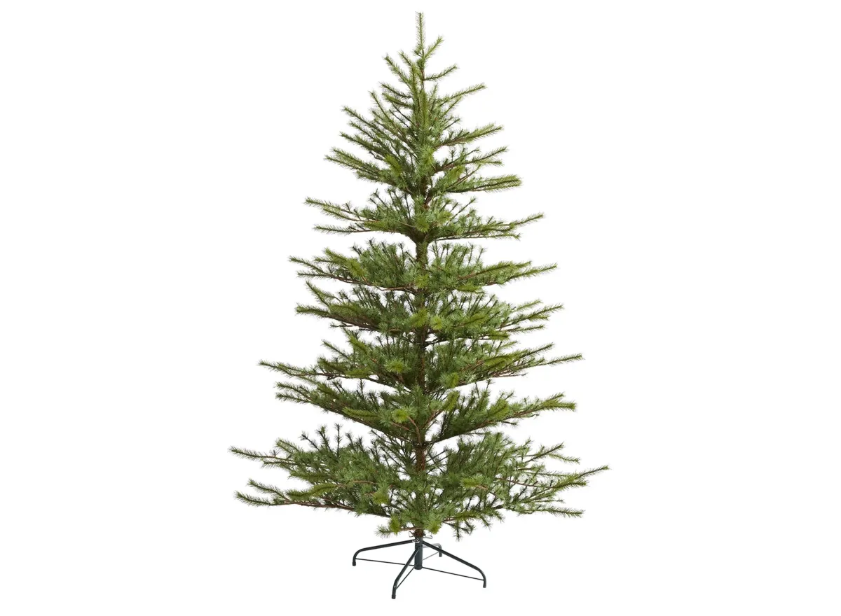 7ft. Vancouver Mountain Pine Artificial Christmas Tree in Green by Bellanest