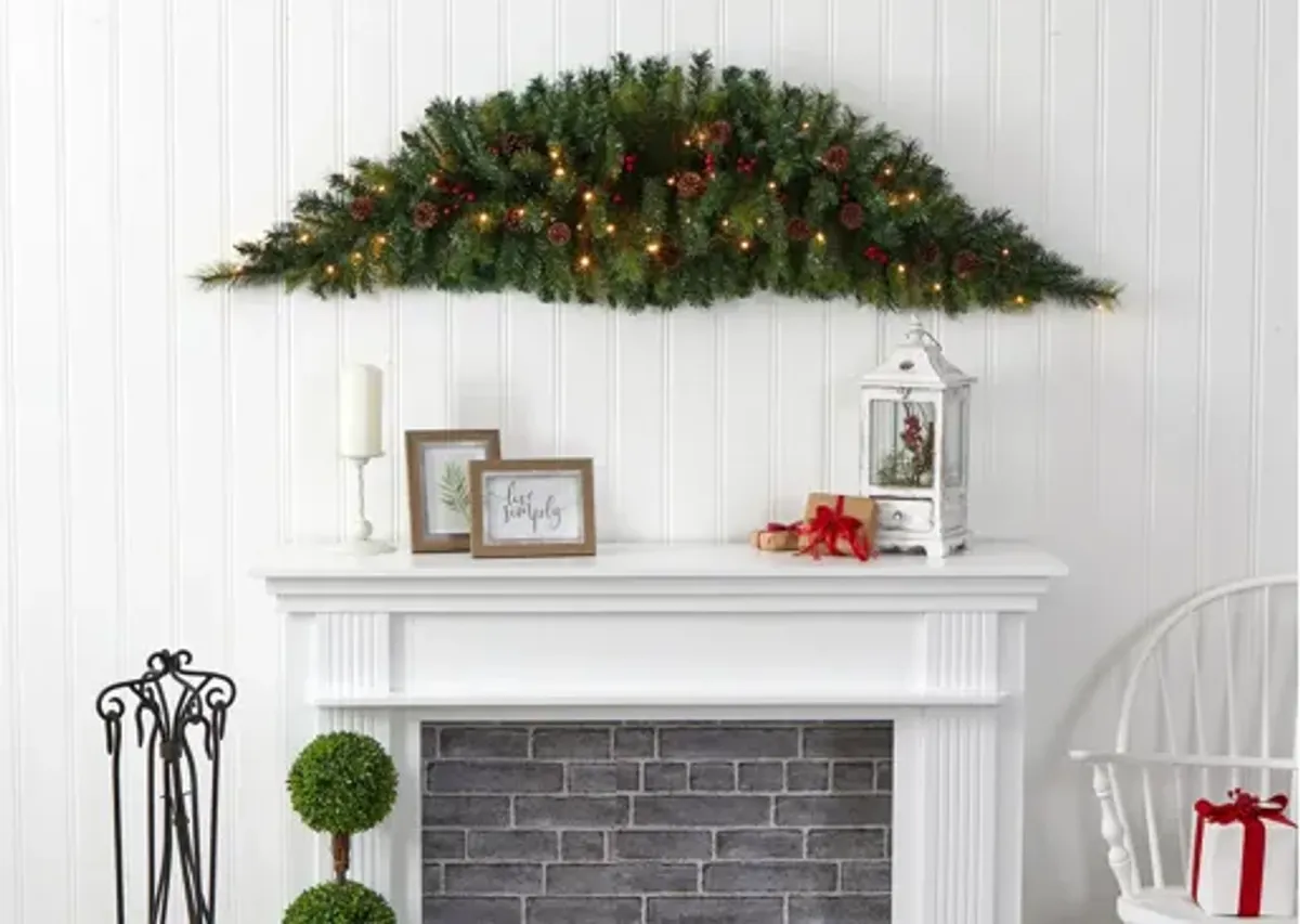 6ft. Pre-Lit Artificial Christmas Swag