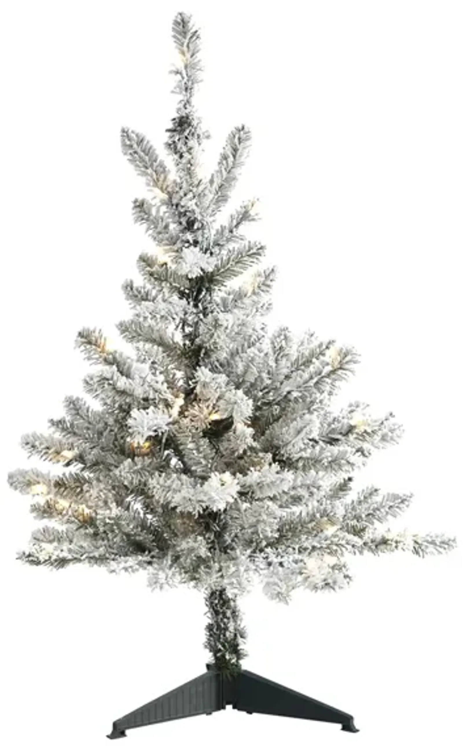 3ft. Pre-Lit Flocked West Virginia Spruce Artificial Christmas Tree