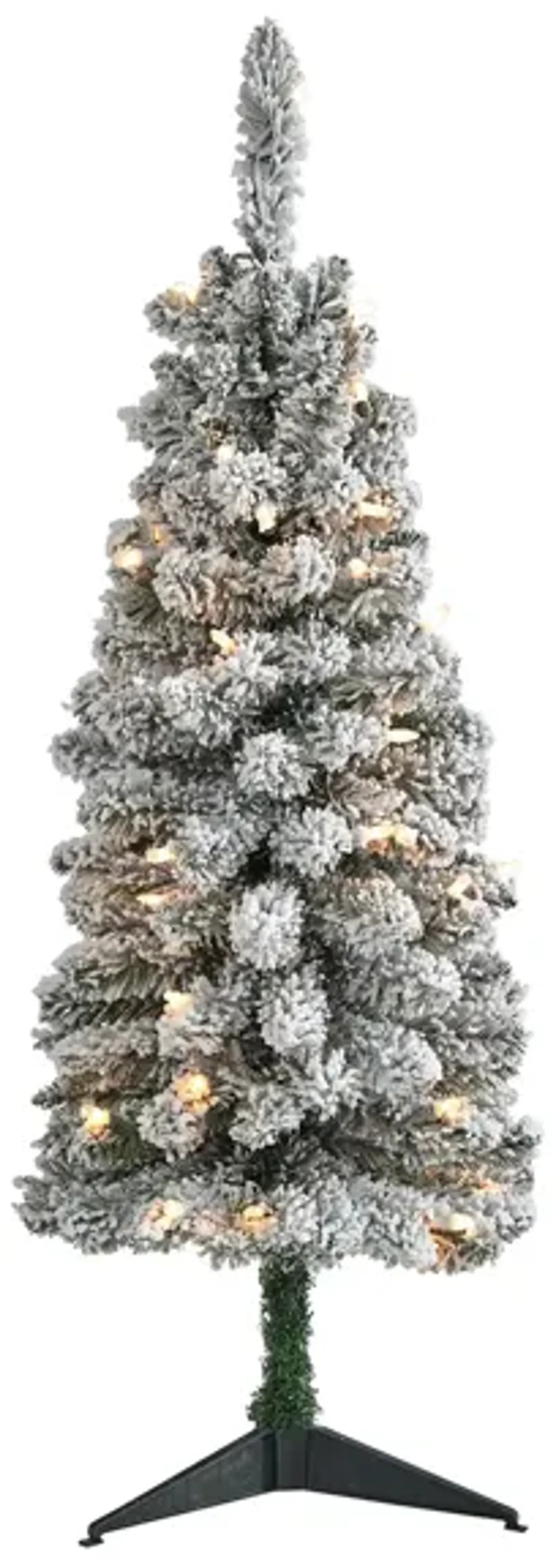 3ft. Pre-Lit Flocked Pencil Artificial Christmas Tree