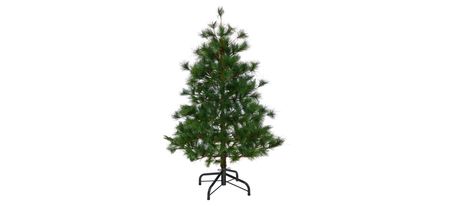 4ft. Yukon Mixed Pine Artificial Christmas Tree in Green by Bellanest