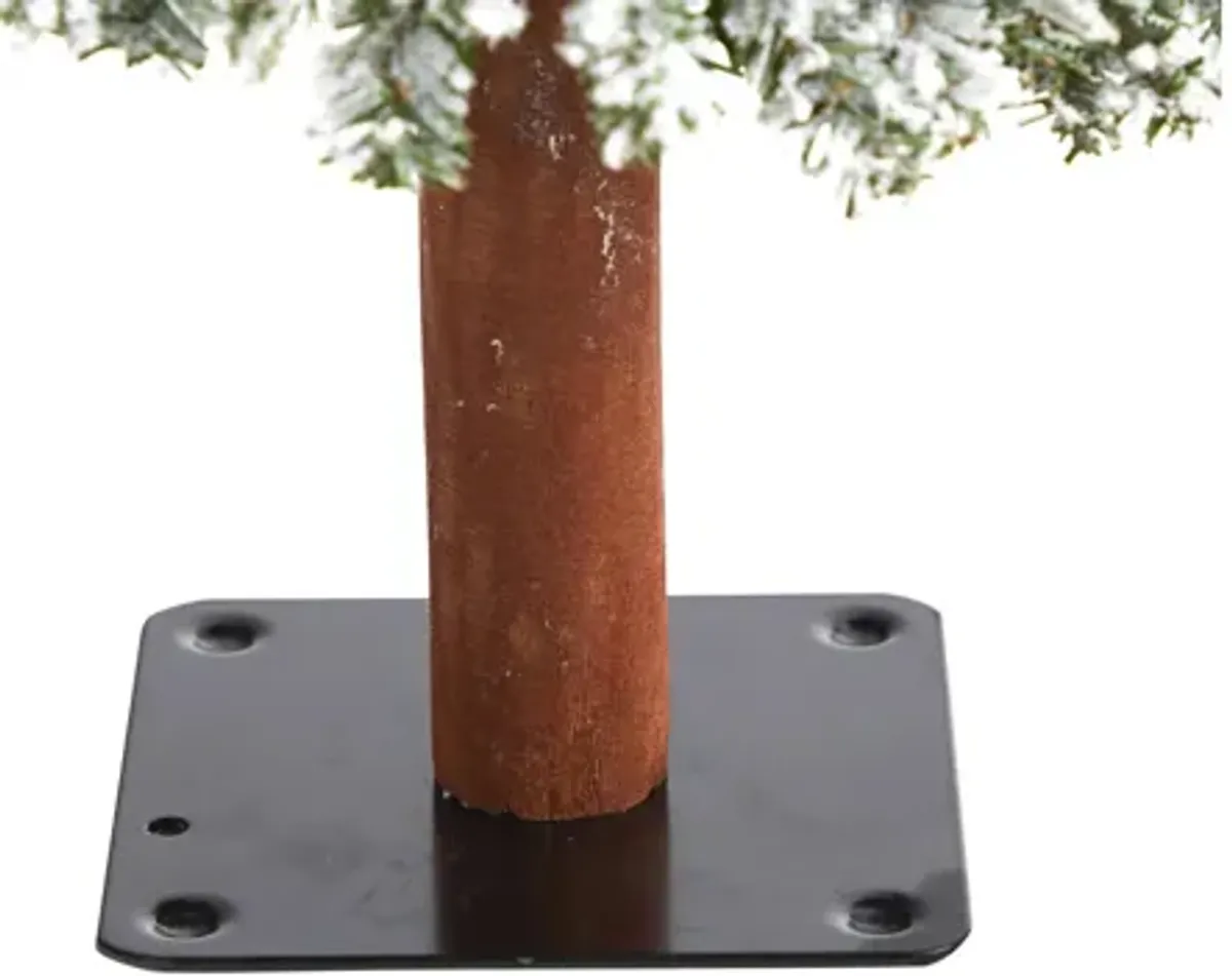 3ft. Pre-Lit Flocked Grand Alpine Artificial Christmas Tree