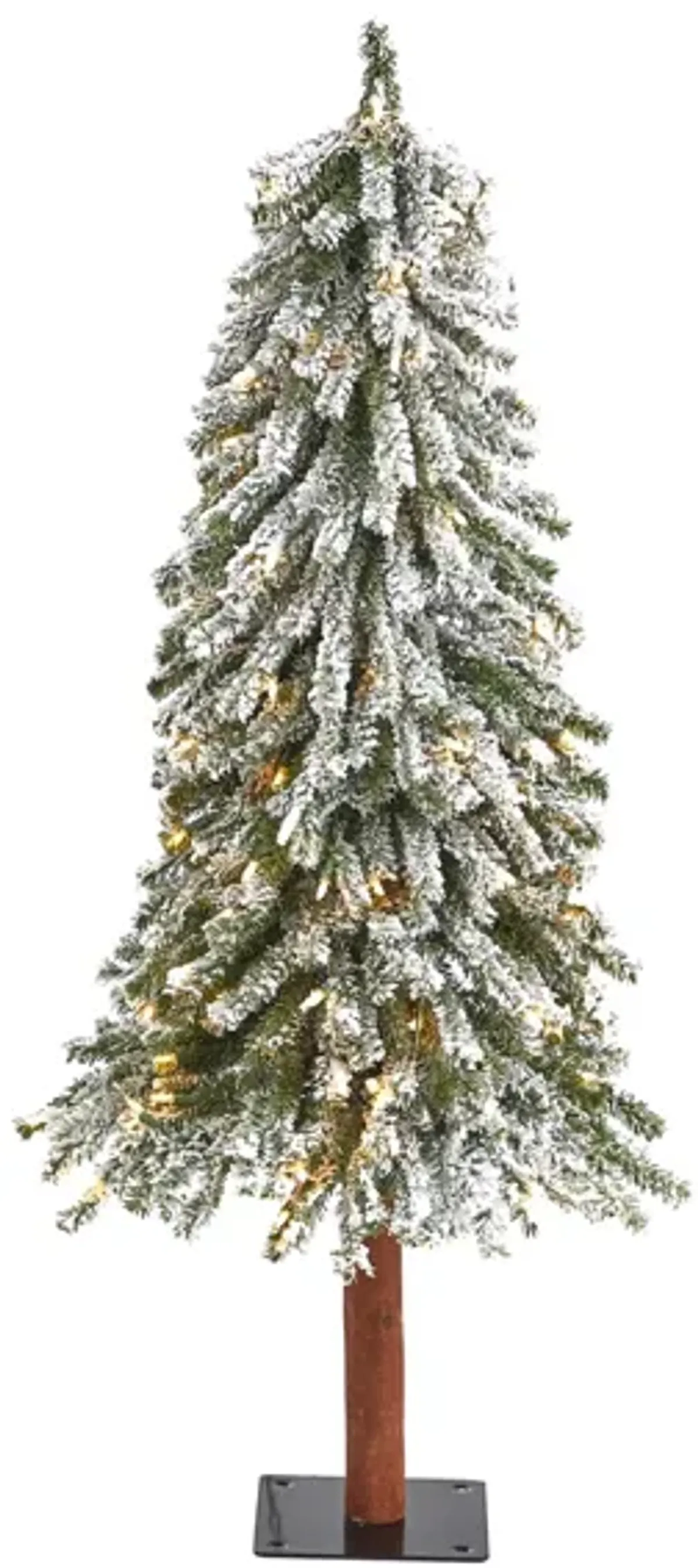 4ft. Pre-Lit Flocked Grand Alpine Artificial Christmas Tree