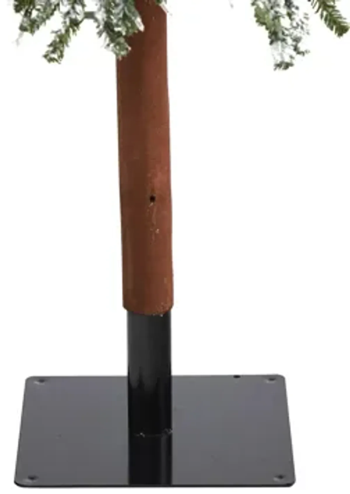 8ft. Pre-Lit Flocked Grand Alpine Artificial Christmas Tree