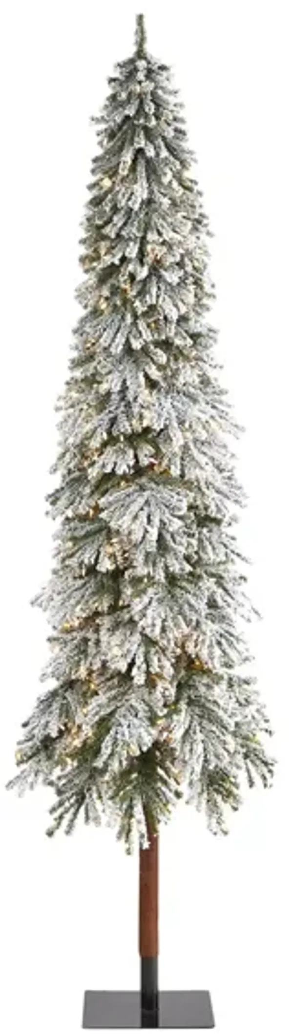 9ft. Pre-Lit Flocked Grand Alpine Artificial Christmas Tree