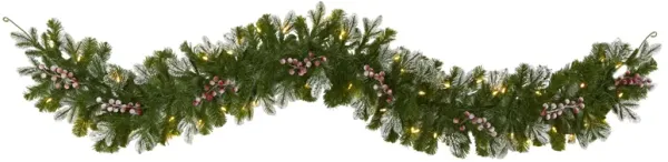 6ft. Pre-Lit Snow Tipped Artificial Christmas Garland