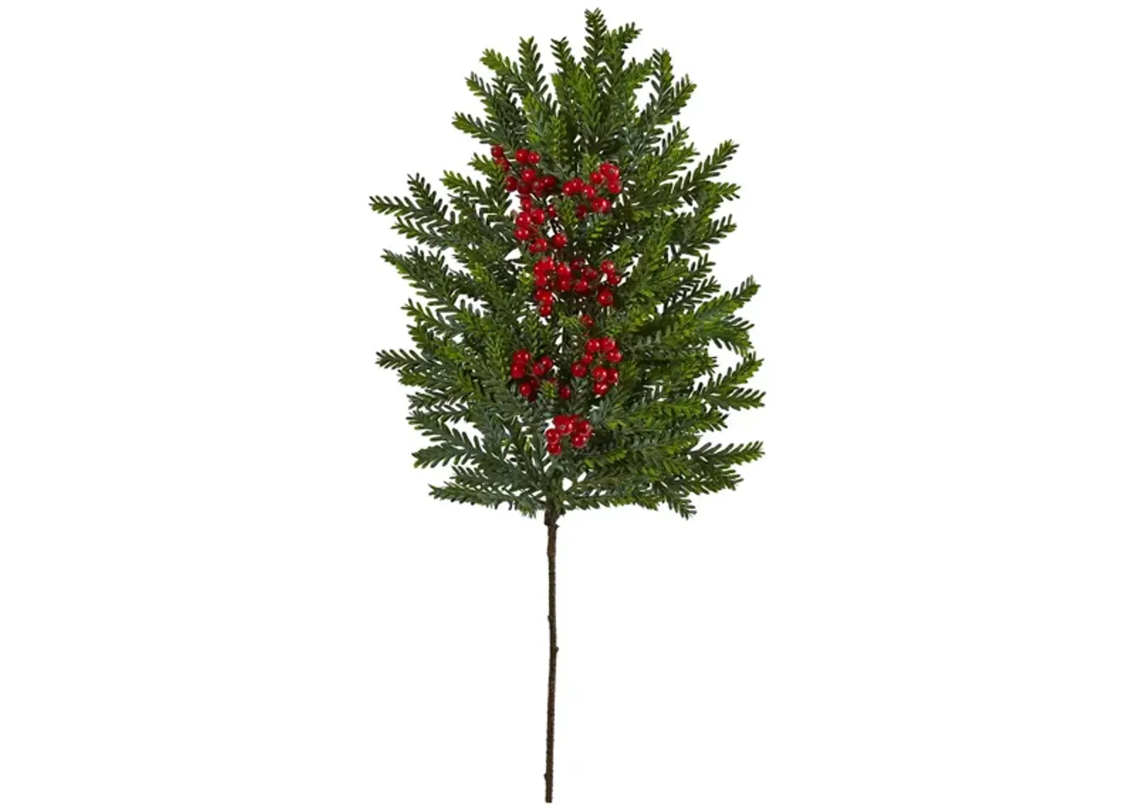 34in. Pine and Berries Artificial Hanging Plant: Set of 3 in Green by Bellanest