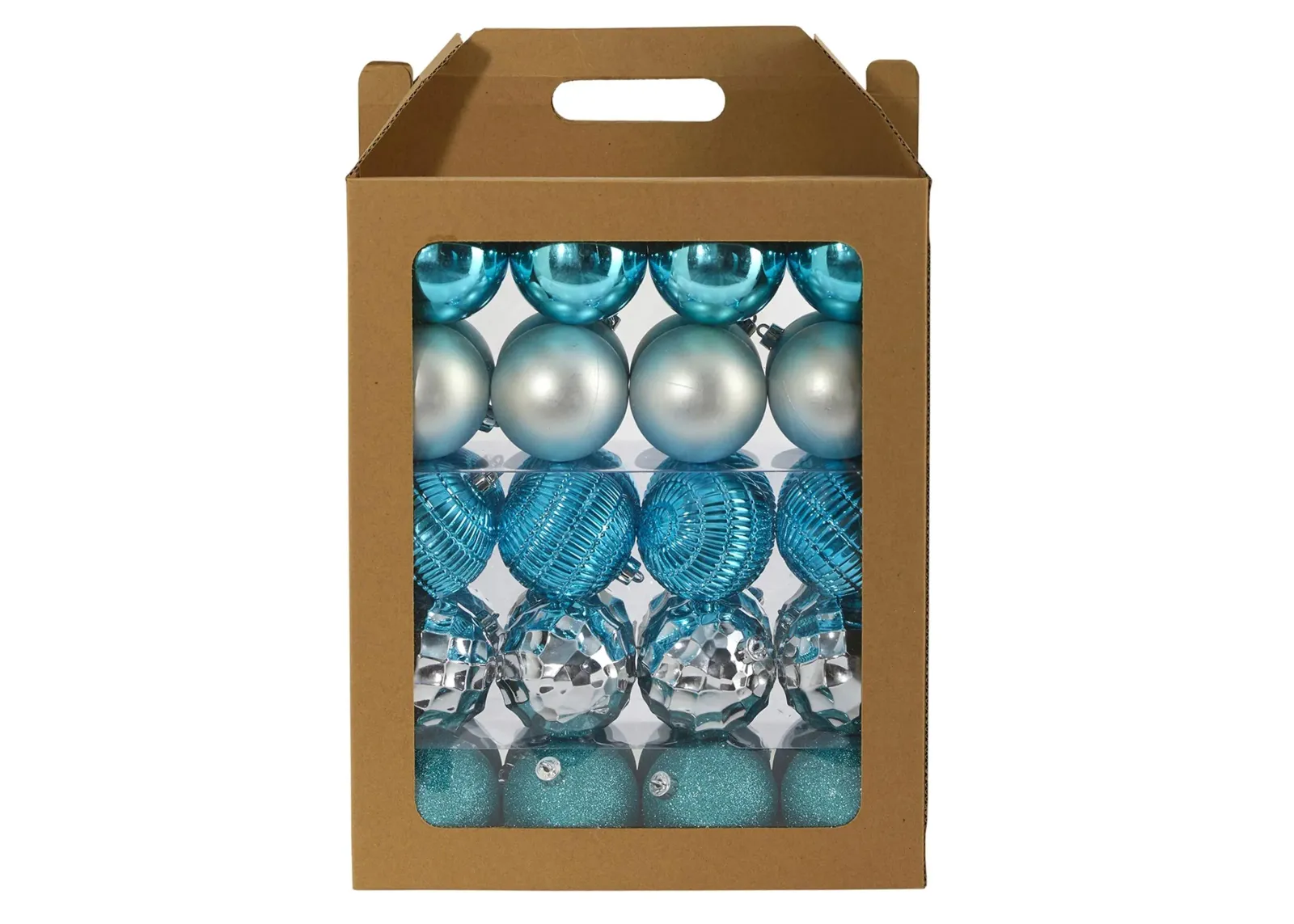 Shatterproof Christmas Tree Ornaments: Set of 40 in Blue by Bellanest