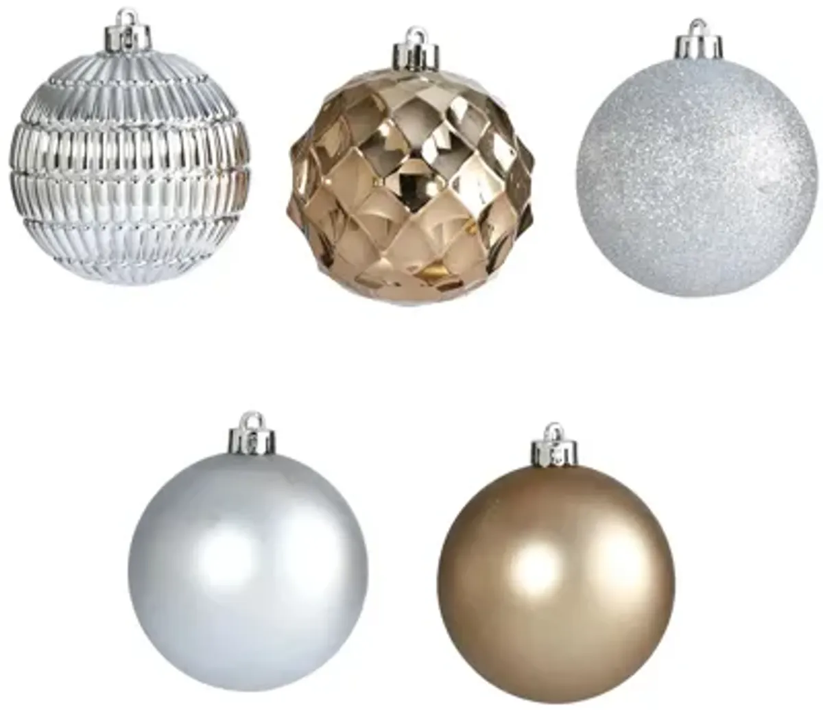 Shatterproof Christmas Tree Ornaments: Set of 40